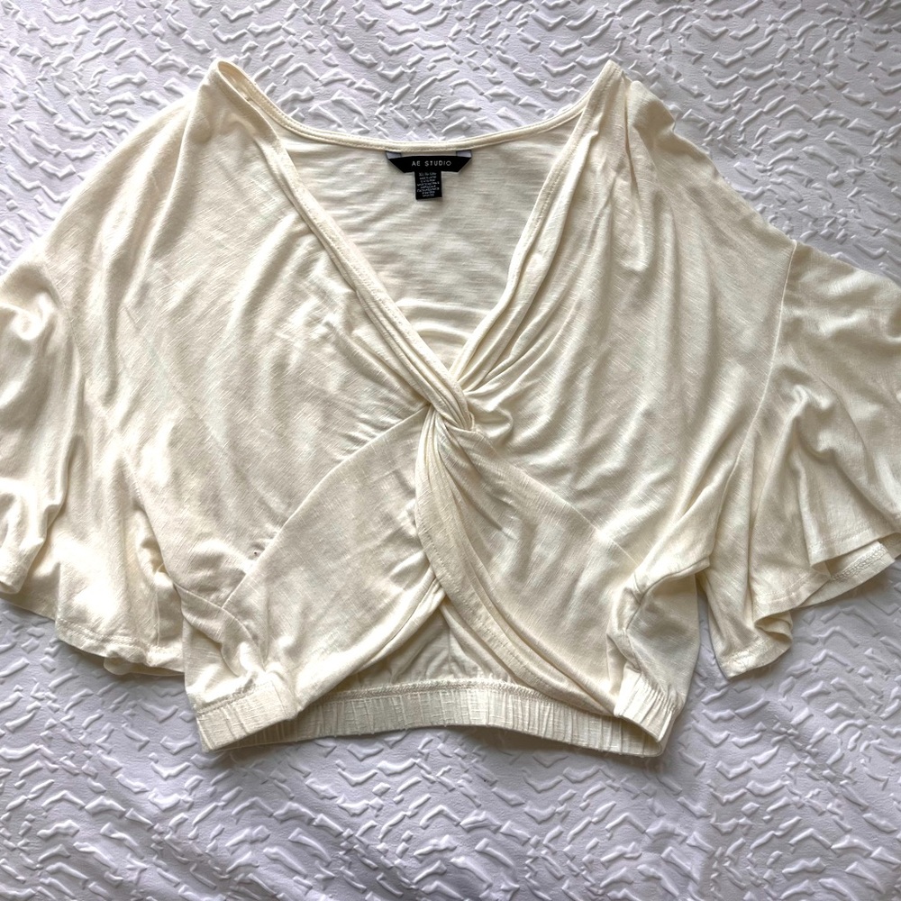 American eagle white blouse